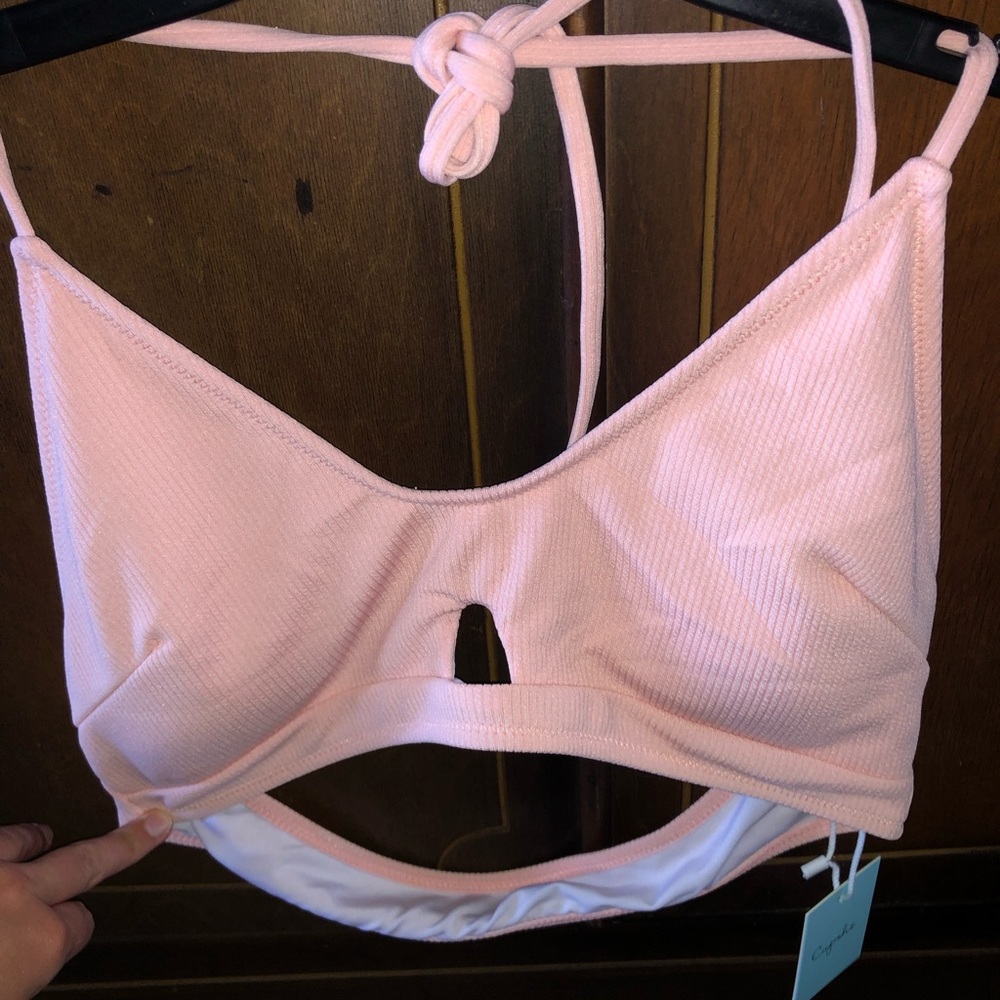 Cupshe bikini top - light pink - XL